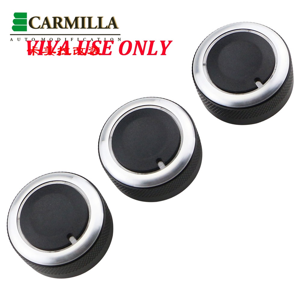 3pcs / Set knob Ac Bahan Aluminum Alloy 3 Warna Untuk Perodua Viva