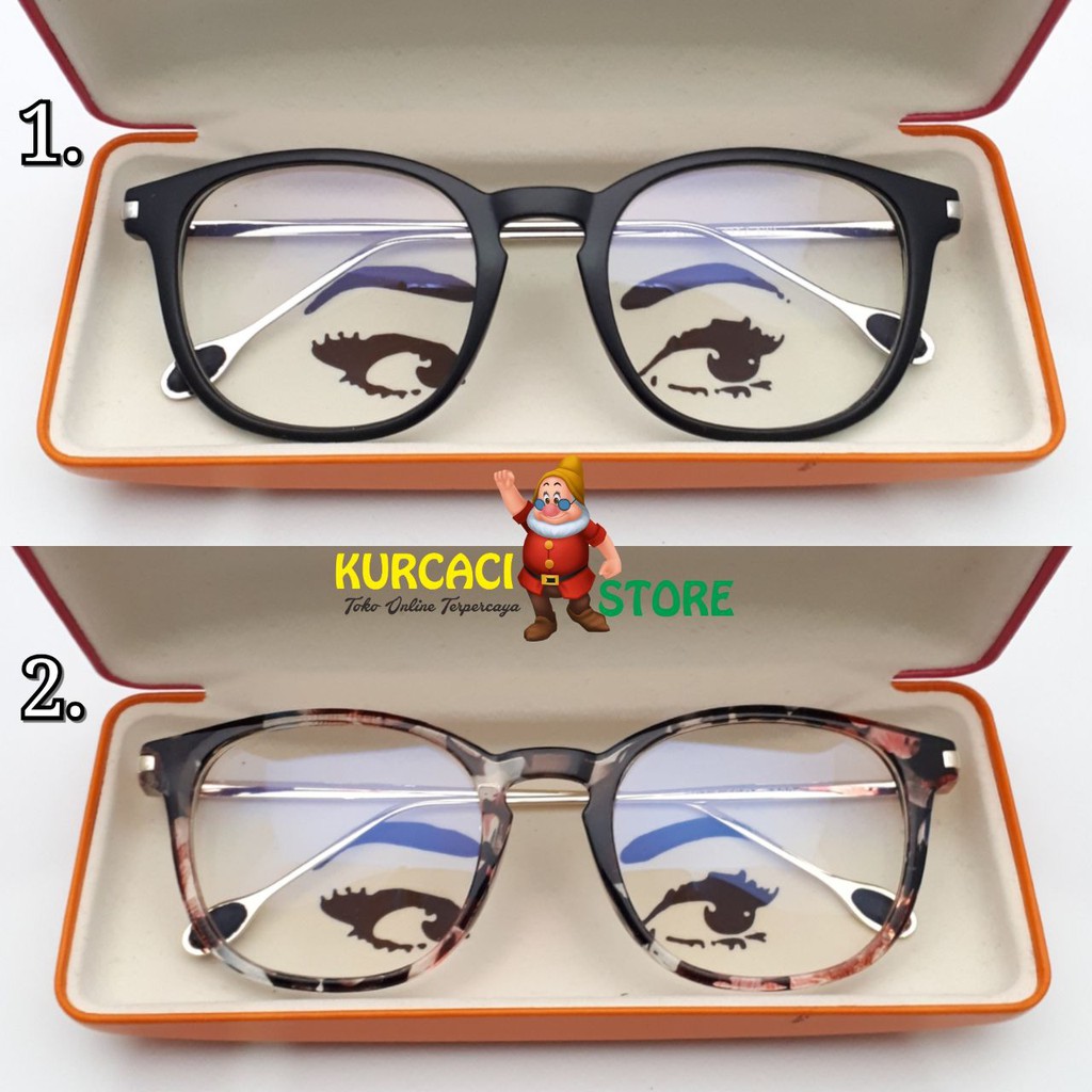 Frame Kacamata Wanita Betsy Retro Transparan Clear Murah Frame Kacamata Wanita Betsy Retro Transparan Clear Murah