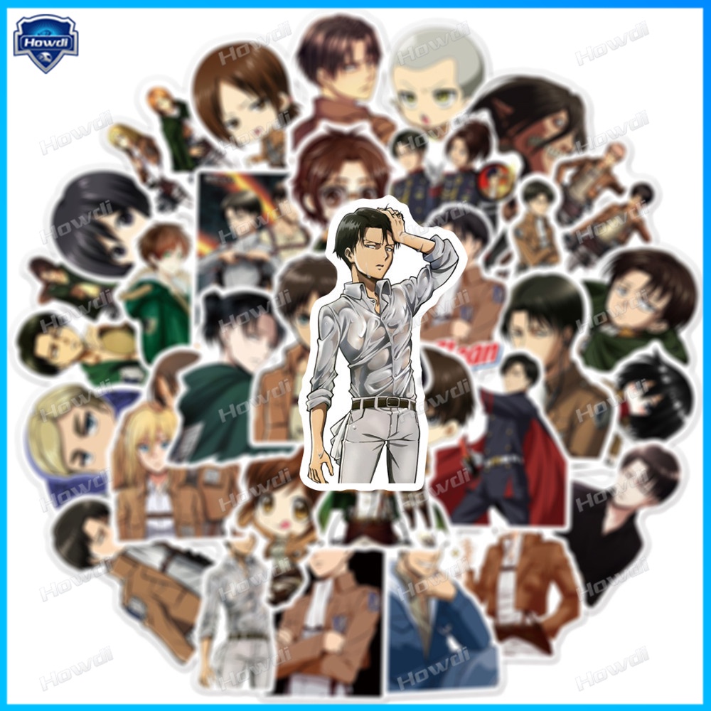 Stiker Attack on Titan Tahan Air Untuk Helm Motormobil