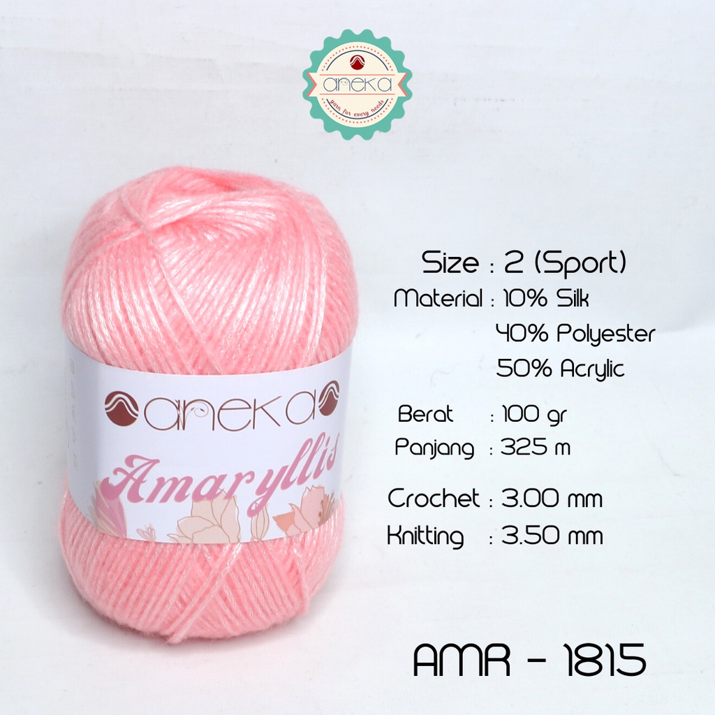 Benang Rajut Amaryllis / Amarillis Silk Cotton Yarn - 1815