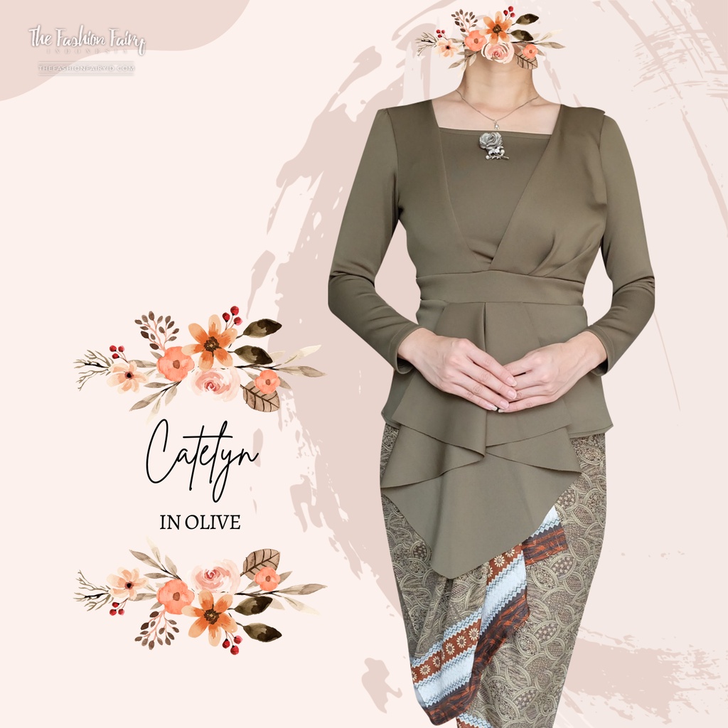 CATELYN BLOUSE SCUBA WANITA