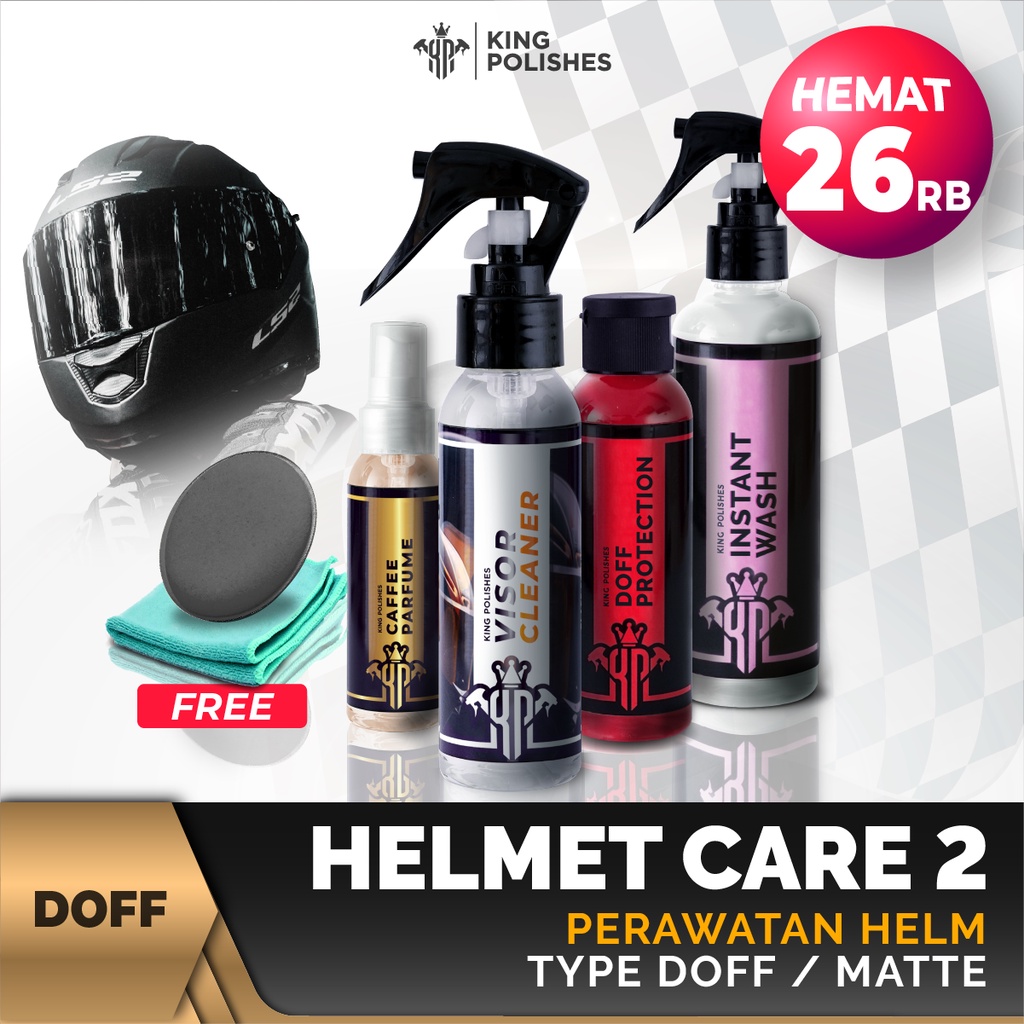 KING POLISHES Paket Helmet Care 2 - Paket Perawatan Helm Lengkap