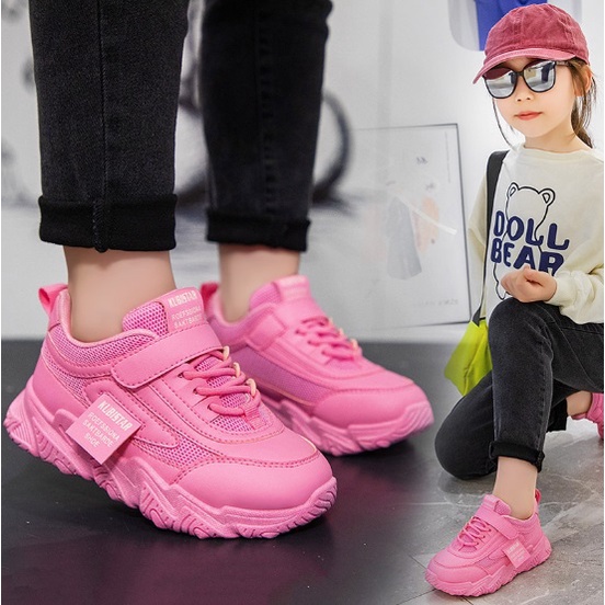 Juragan Junior [COD] Sepatu JEANN Sneakers Import Anak Perempuan Non LED Size 26-37