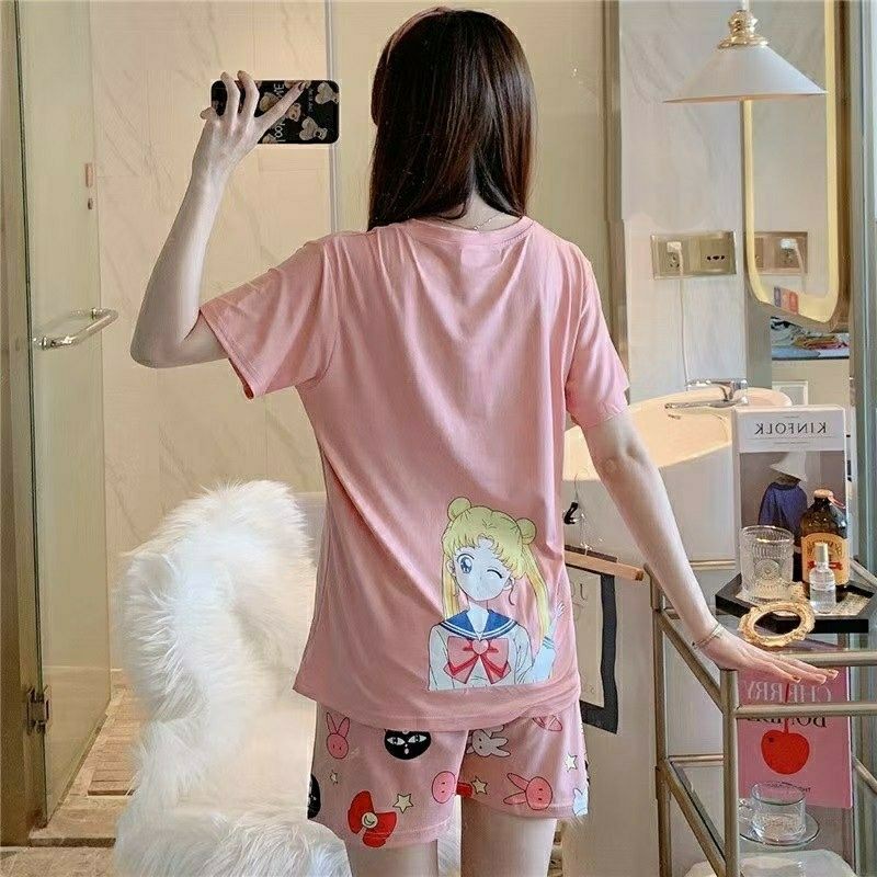 Piyama 219 Import Baju Tidur Usagi Sailormoon Sailor Moon Pendek Anak HP Perempuan Remaja Wanita