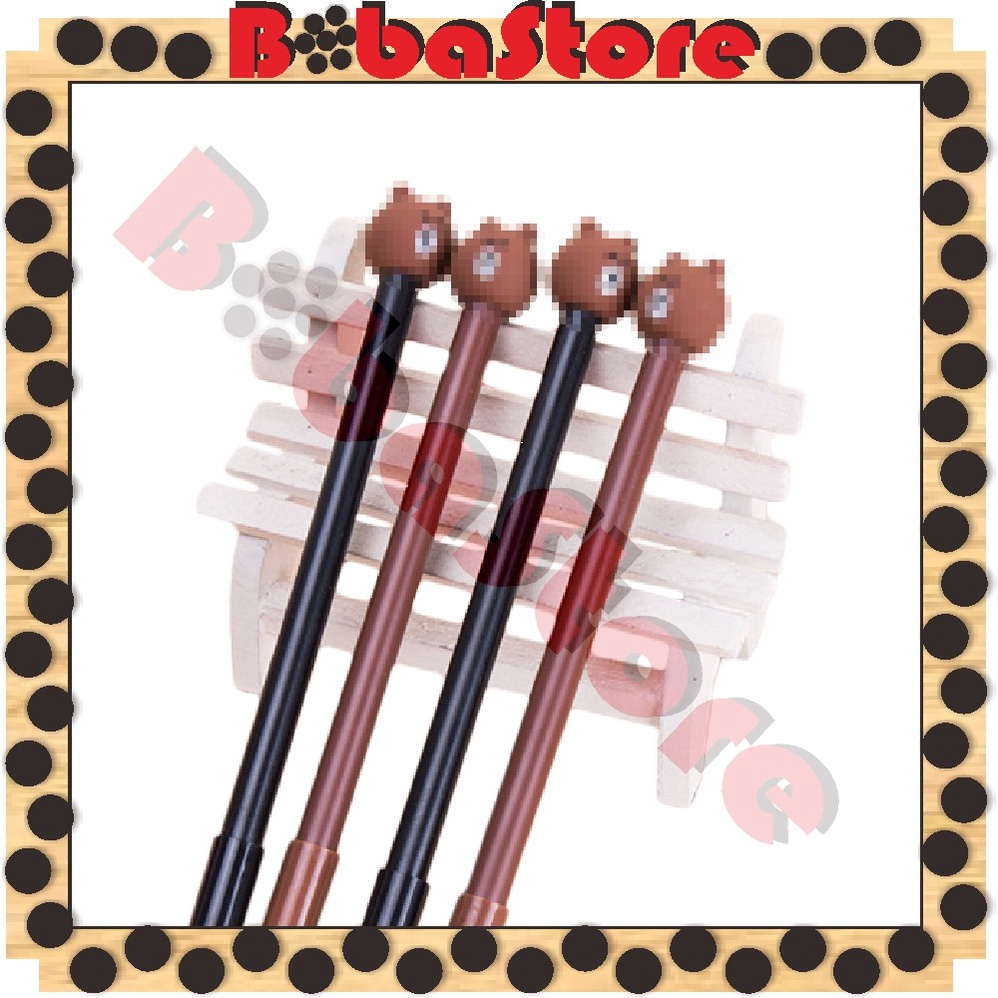 

⭐Bobastore⭐ R077 Pulpen Karakter Lucu Cute Tinta Gel Black Pena