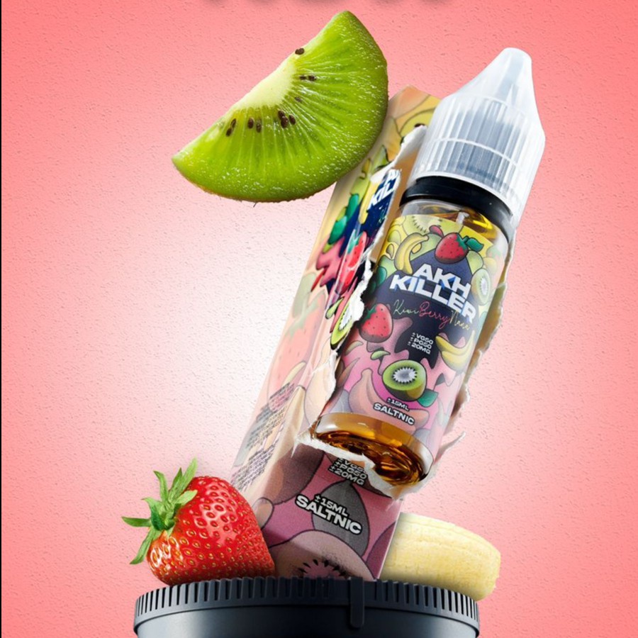 AKH KILLER SALTNIC STRAWBERRY BANANA KIWI 15ML 20MG AKH KILLER