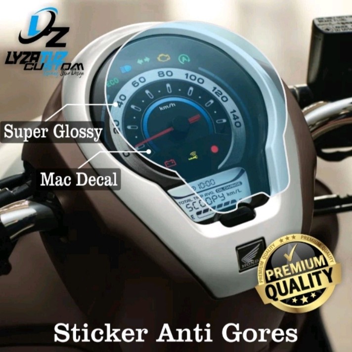 stiker sticker speedometer spido NEW SCOOPY 2020-2022 PRESTIGE transparan  COD