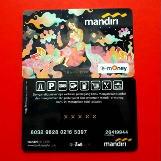 Mandiri eMoney THANK YOU (MOTHER LOVES) ORI /Like eTOLL Tapcash Flazz or Brizzi