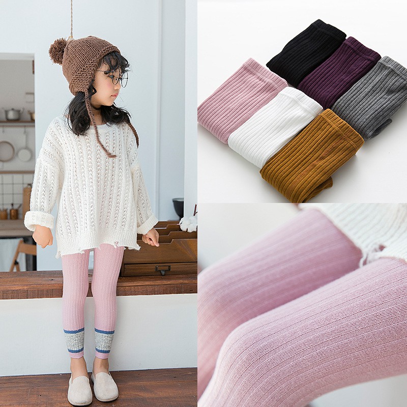 Celana legging panjang elastis Anak panjang celana warna Celana legging panjang elastis Anak panjang celana warna