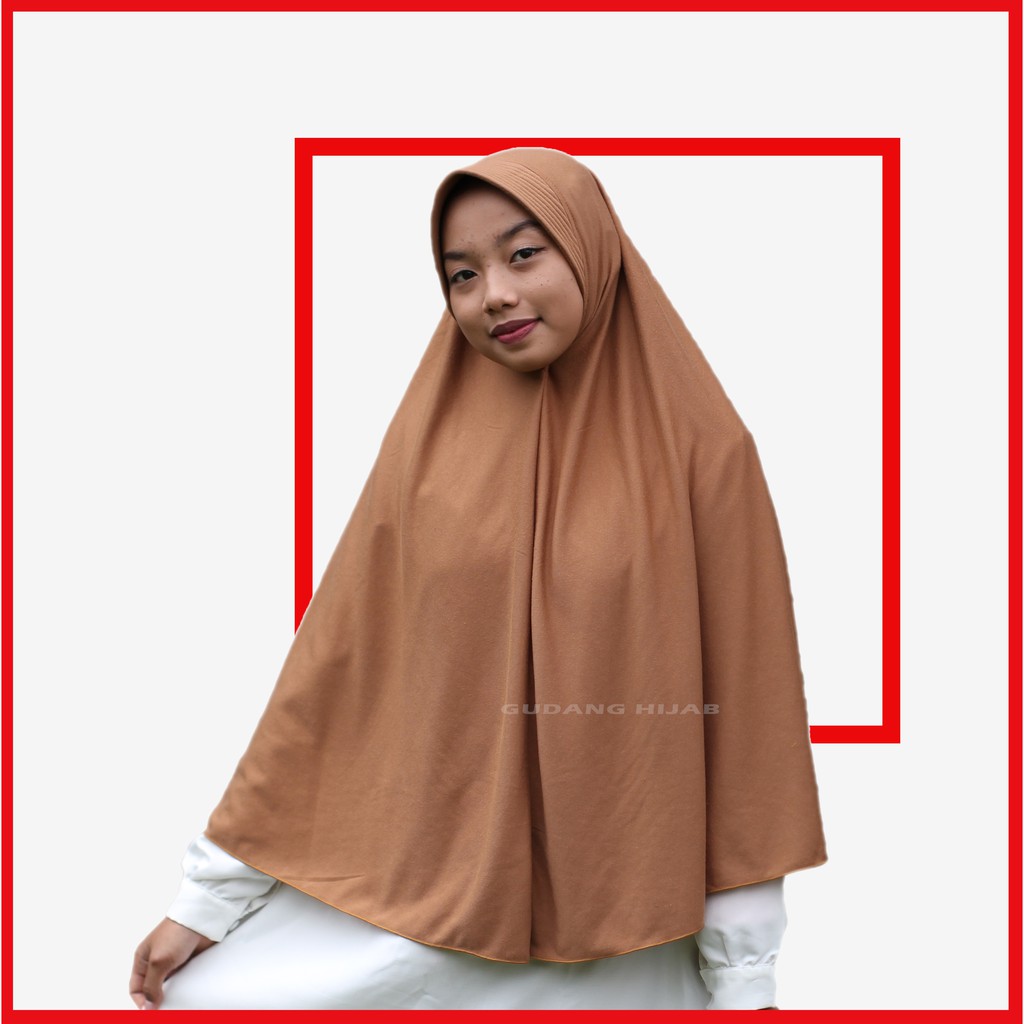 Jilbab Instan Hijab Pet Antem Super Jumbo Hijab bahan Kaos Kerudung Slem Kaos Bergo Syari Super jumbo