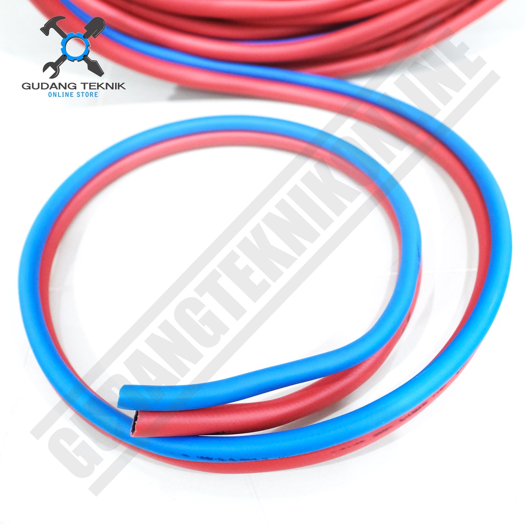 Selang Las Blender Double 6.5x9.5mm SAMATO 1 Meter / Twin Hose Double SAMATO Per METER