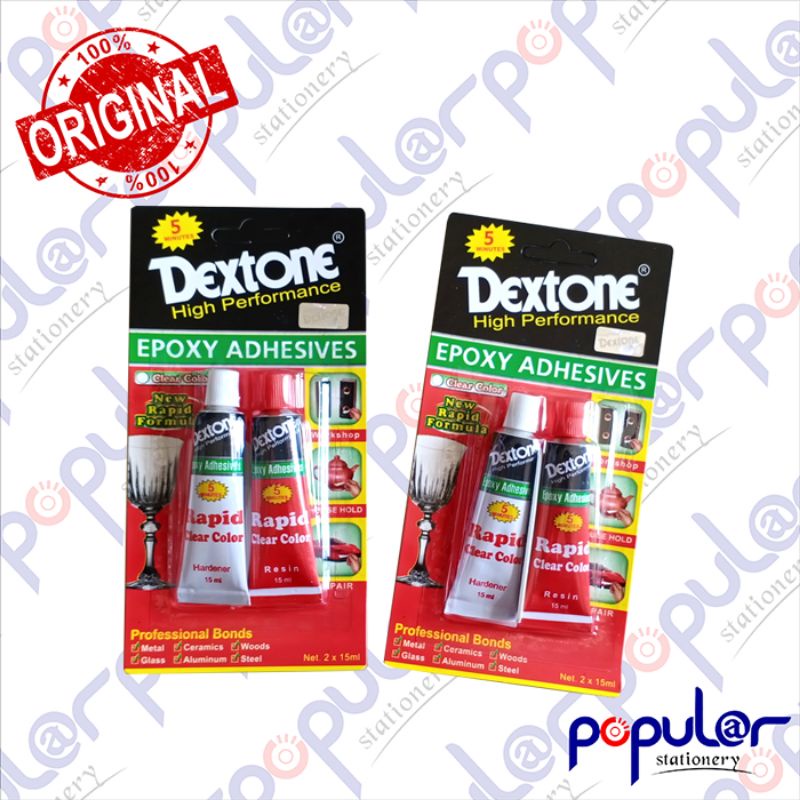 

Lem Dextone Rapid Clear Colour 5 menit ( 1 dzn )