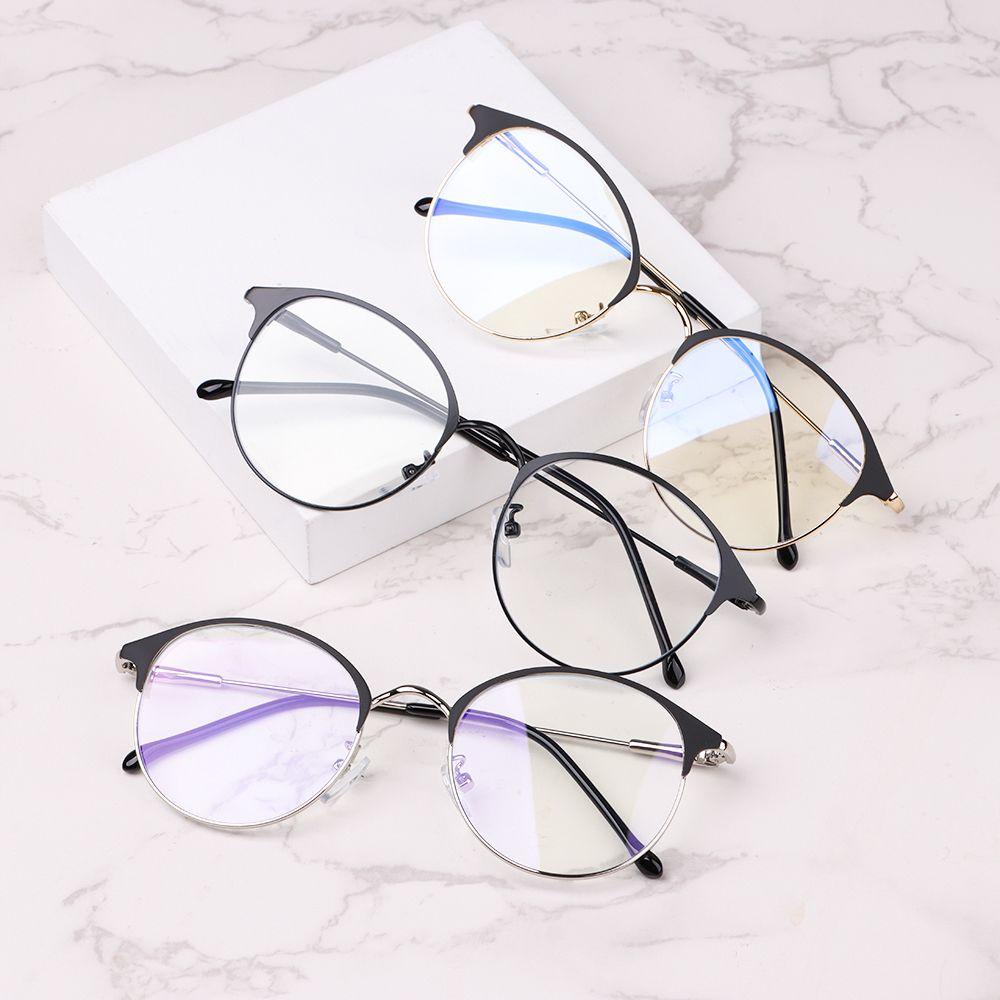 Lily Kacamata Anti UV Blue Rays Fashion Ultralight Metal Frame Eyeglasses