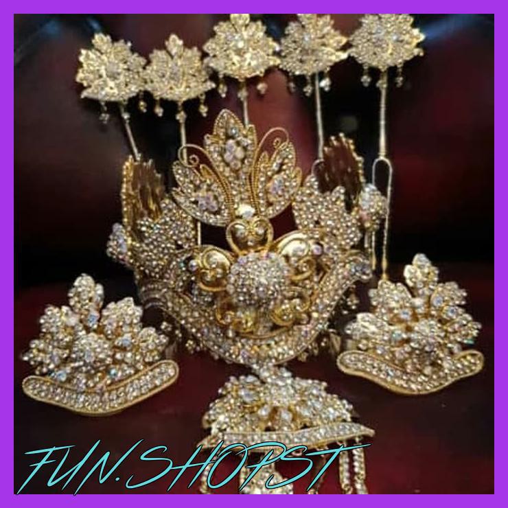 MAHKOTA TIARA HIASAN KEPALA PENGANTIN ADAT JAWA SUNDA MODERN IV