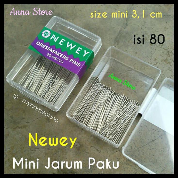 HARI INI Mini Jarum Pentul Paku Premium Newey Isi 80 | Jarum Pentul Stainless | Jarum Pentul Premium