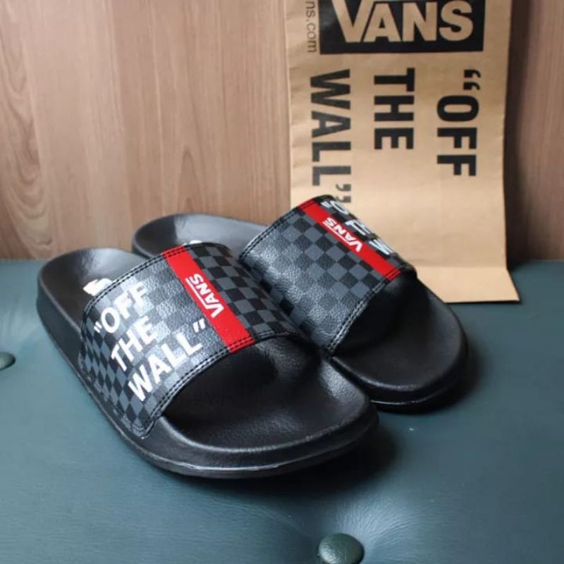 Sendal Slop Pria Wanita Vans Catur Off The Wall / Sandal Slop Murah / Sandals Selop Cowok