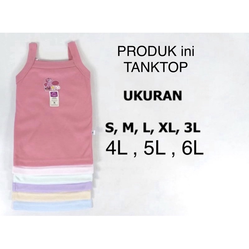 Singlet Puyetty 12Pcs warna /Tanktop Anak Lusinan