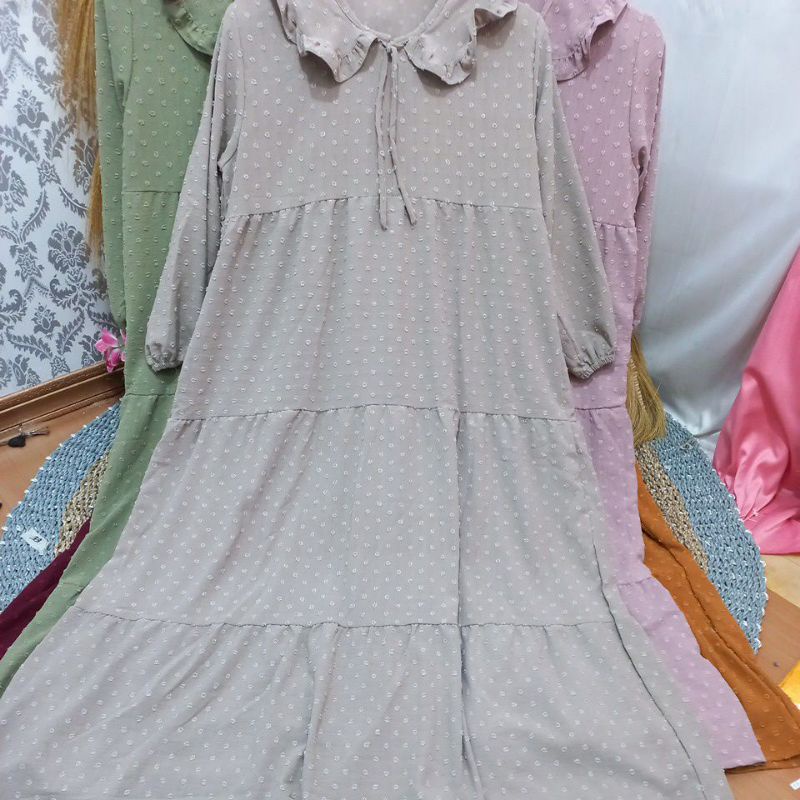 MIDI DRESS CRINKLE RUBI URAGIRI