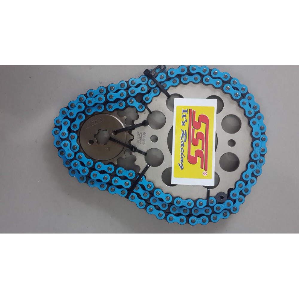 GEAR SET SSS 415  SONIC  RANTAI BIRU Bagus