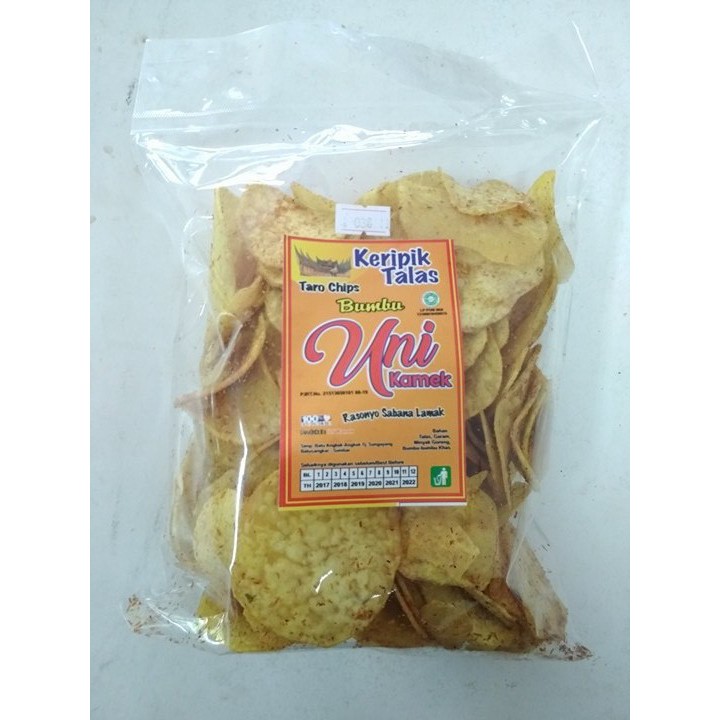 

Keripik Talas Bumbu Uni Kamek