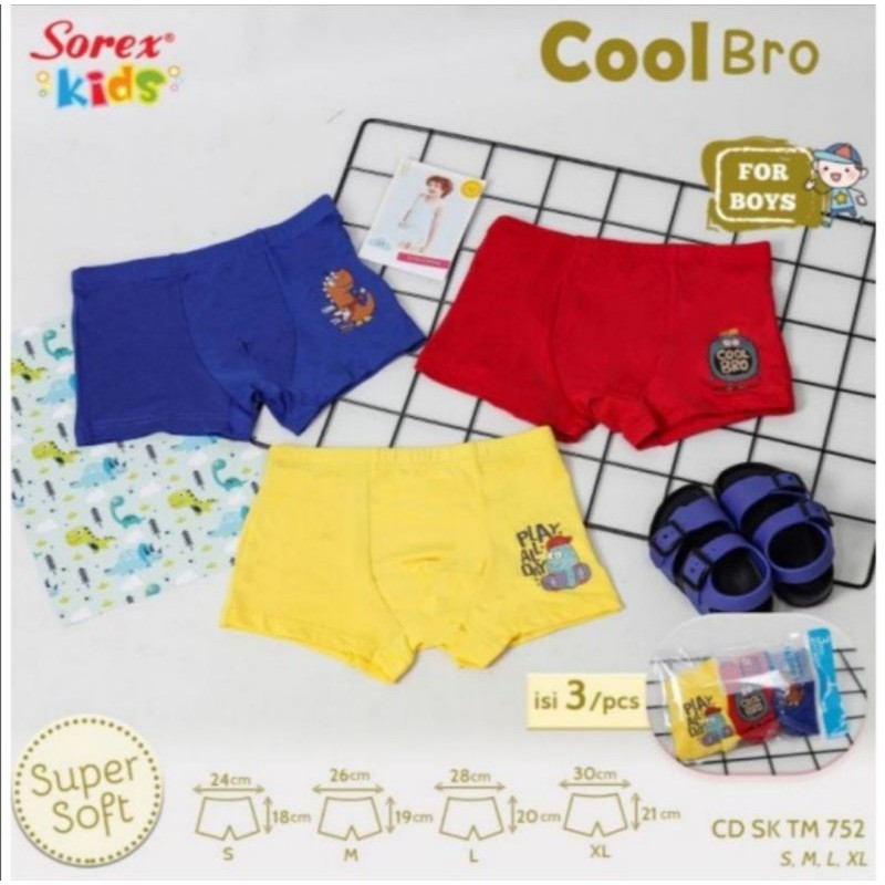 Celana dalam boxer anak cowok Sorex Kids TM 752