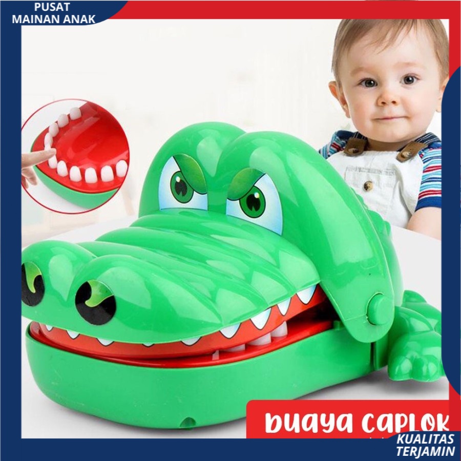 ( BISA COD ) Mainan Anak Crocodile Dentist / Mainan Buaya Gigit Jari Tricky Toy Crocodile Biting Toy Crocodile