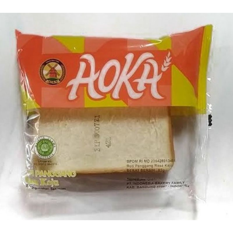 Aoka roti panggang enak -65gram-Keju