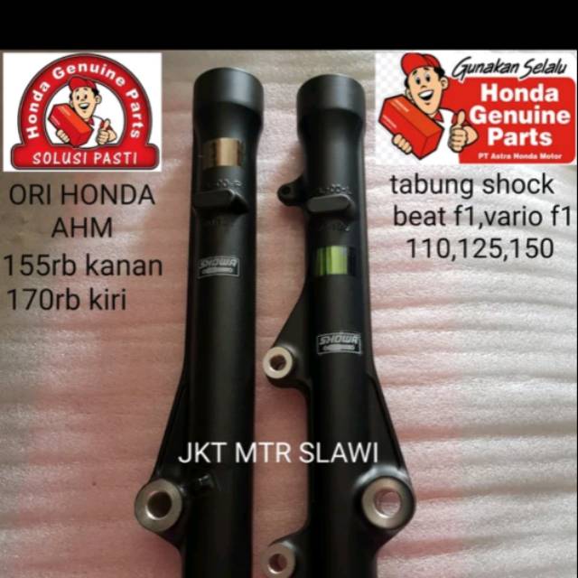 Tabung shockbreaker depan vario 110 f1 vario 125 f1 vario 150 f1  beat f1 harga satuan ori Honda