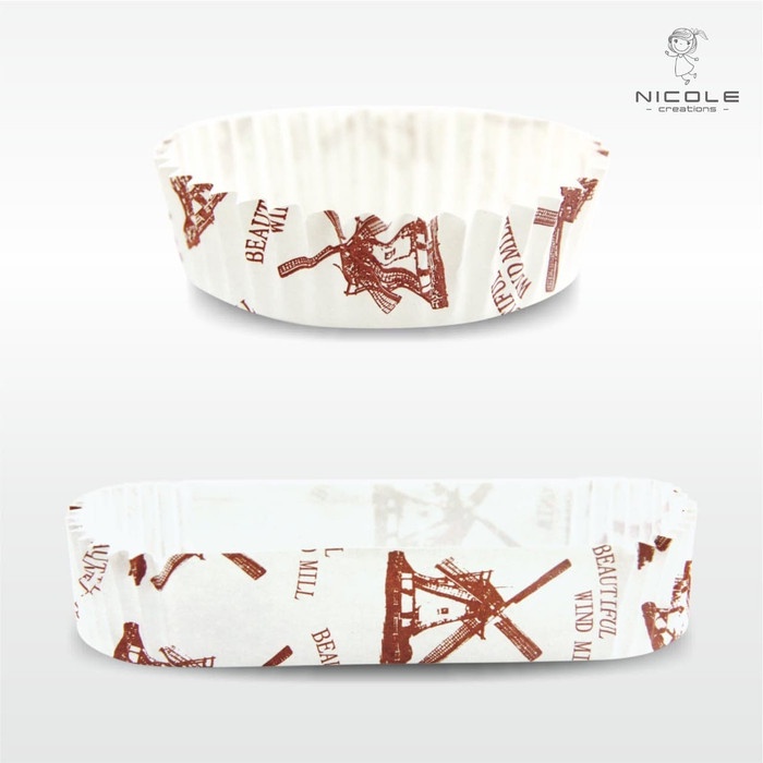 

Jual Papercase Windmill Per Pack (200Pcs). Pet | Cup Roti | Wadah Roti - 80Mm