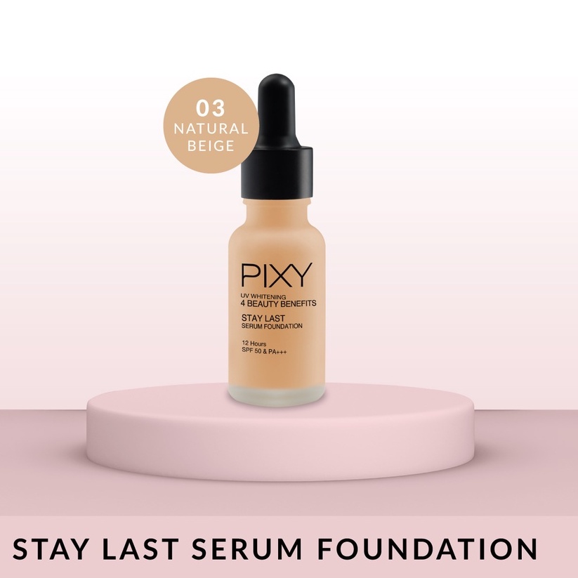 PIXY UV Whitening Stay Last Serum Foundation 17mL