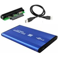 2.5 Inch SATA USB 2.0 Aluminum Hard Drive Enclosure HDD SSD Case