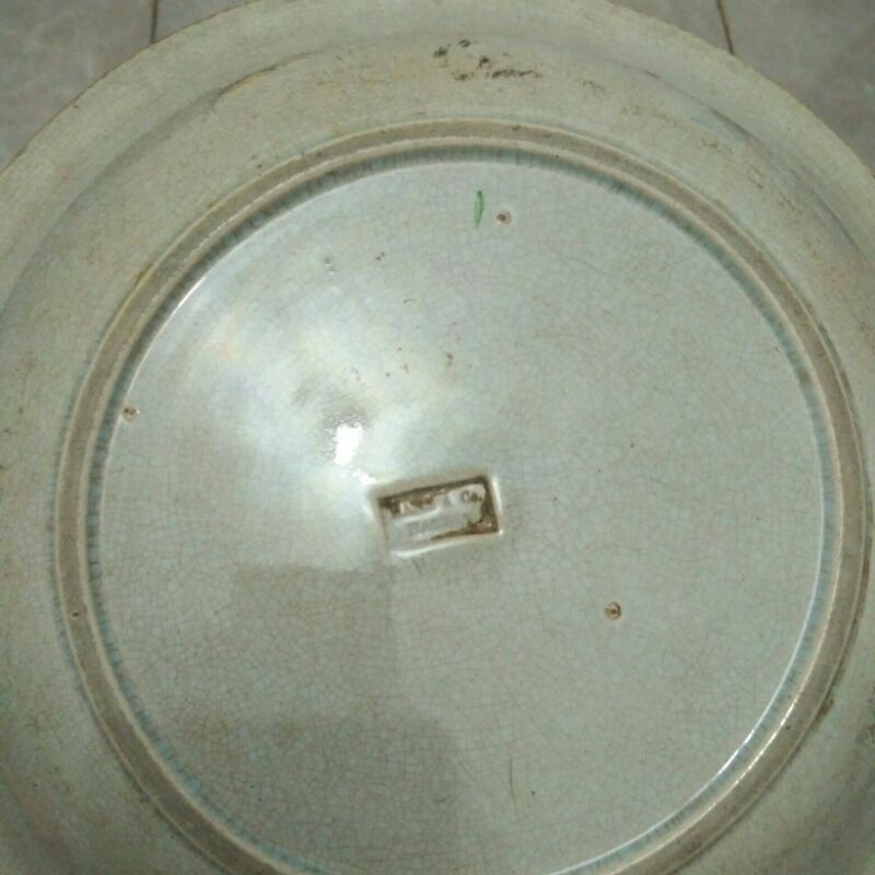 Piring makan keramik kaca pajangan antik