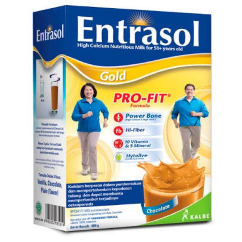 

entrasol gold 600 gr vanila/coklat