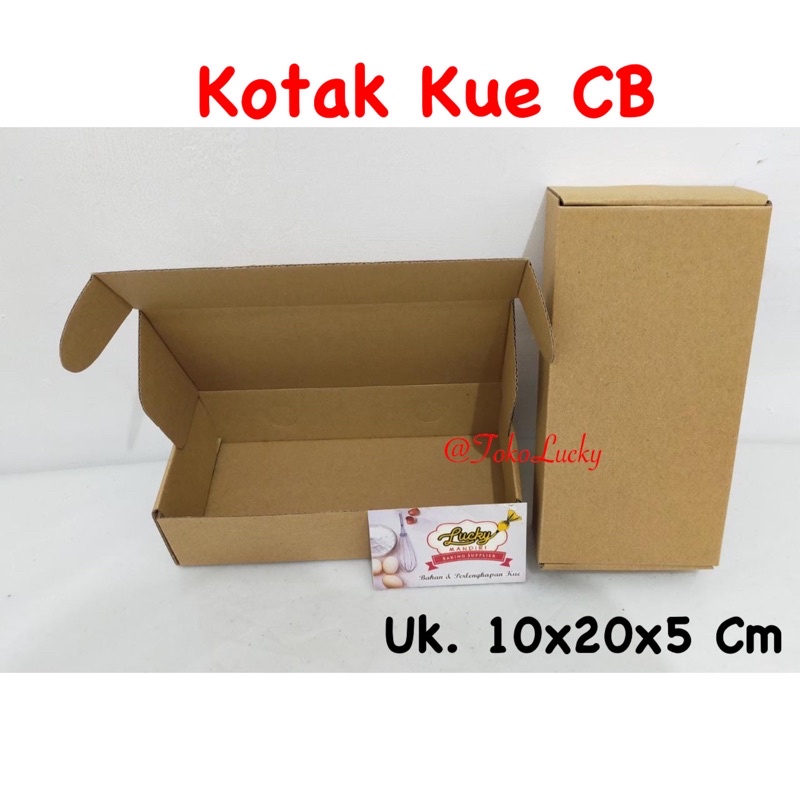 

Kotak CB Uk.10x20x5cm / Dus Kue/ Box Kue (Per Pc)