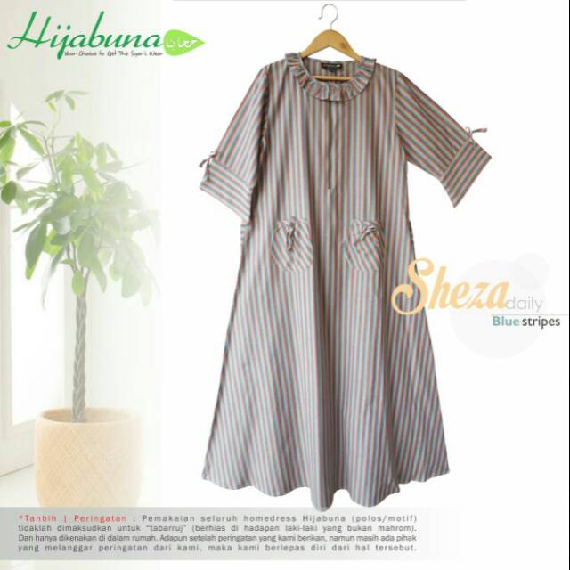 Homedress/Daster Yarn Dyed Cotton Sheza