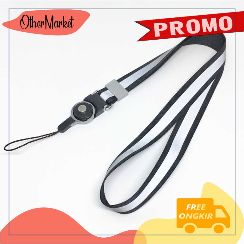 

TOUCHVALUE Lanyard Reflektif Gantungan Multifungsi 2 in 1 - GS-201