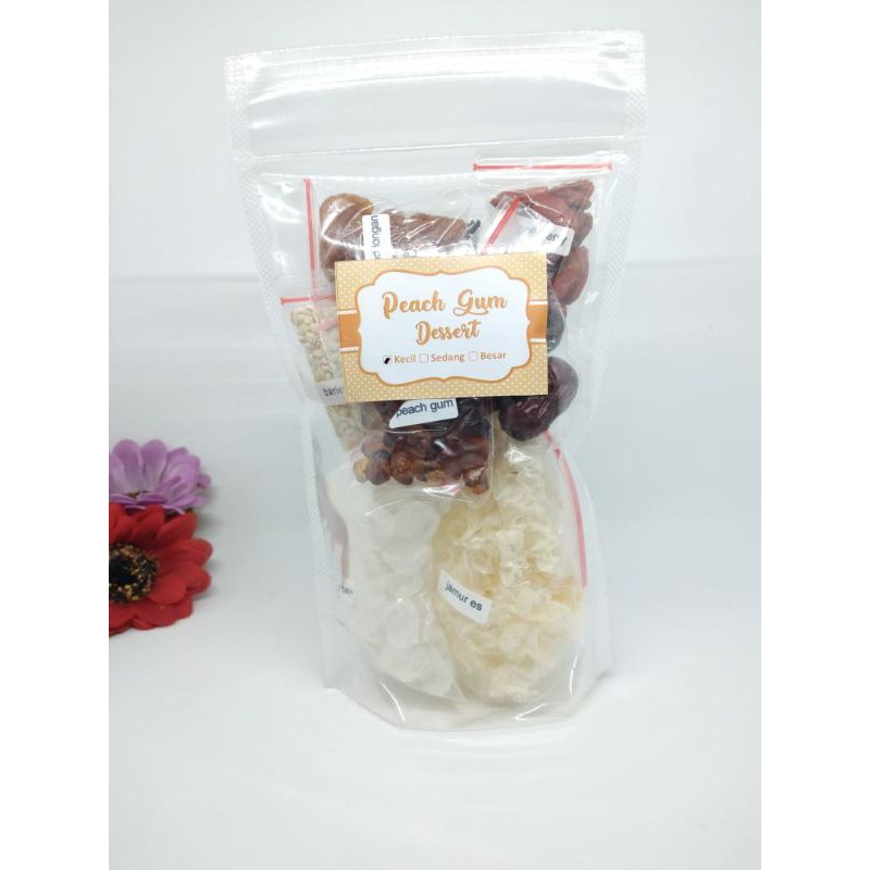 

peach Gum Dessert small ( nutrisi kesehatan dan kecantikan)