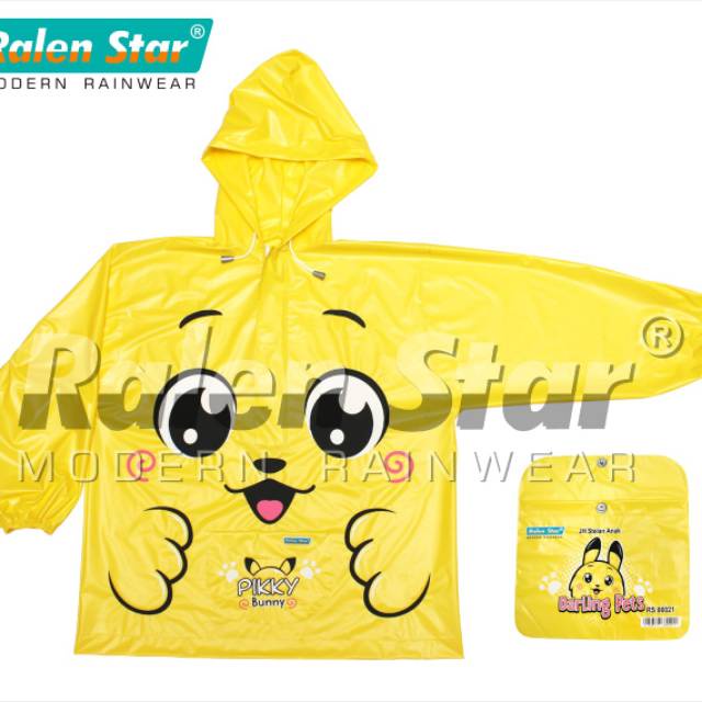 Jas Hujan Anak Darling Pets Motif Anak Lucu