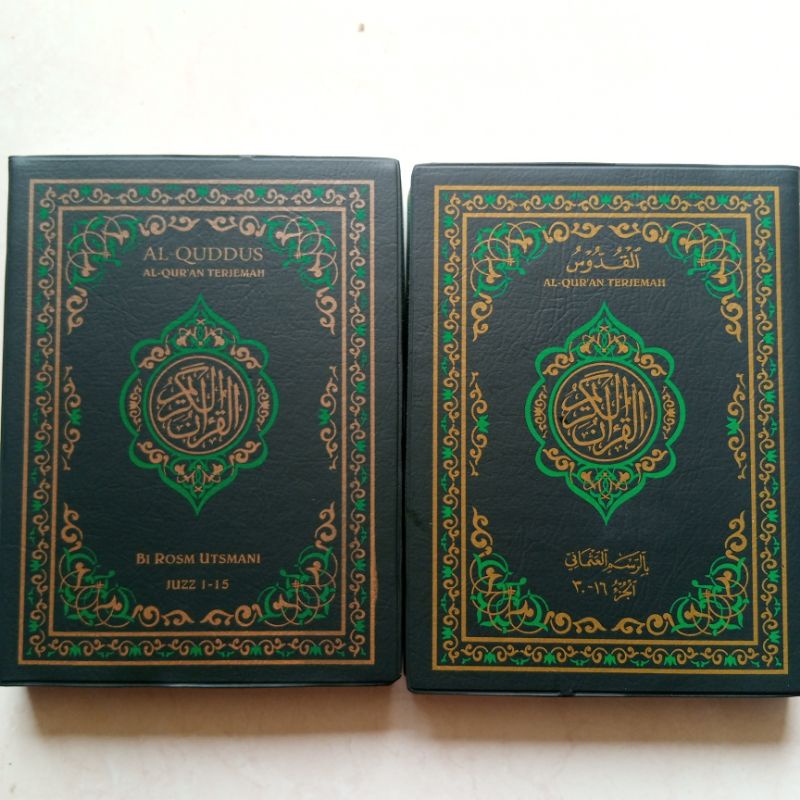 alquran kudus qudus 2 jilid kecil atau besar terjemah