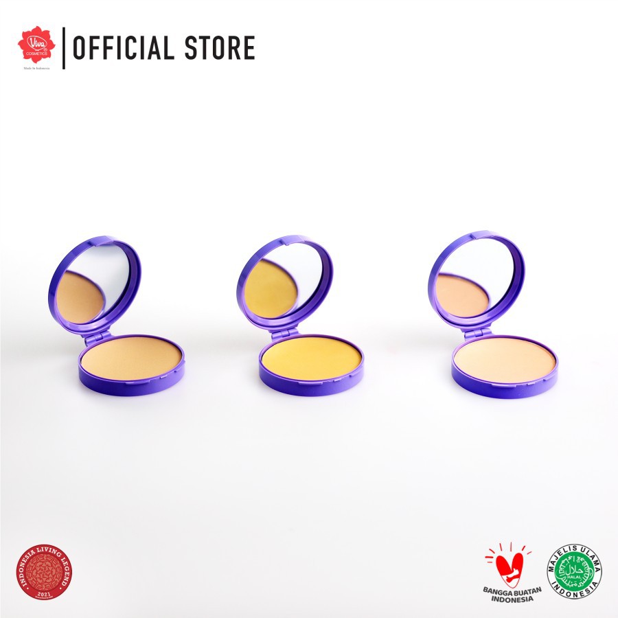 Viva Compact Powder Lilac - Kuning Langsat | Kuning Pengantin | Natural