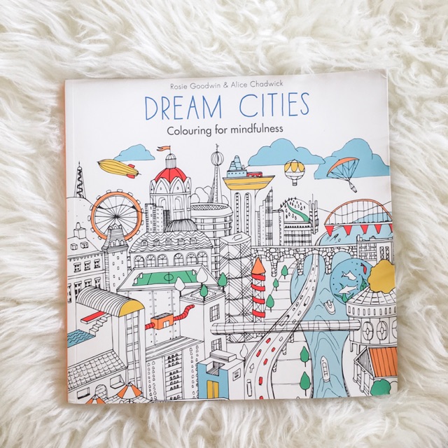 Jual Murah Impor Coloring Book For Adults Dream Cities Shopee Indonesia