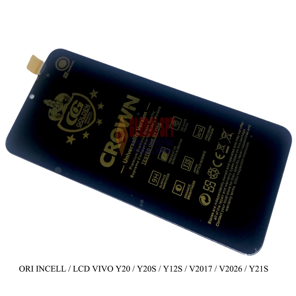 ORI INCELL FULLSET / LCD TOUCHSCREEN VIVO Y20 / Y20S / Y12S / V2017 / V2026 / Y21S 2020