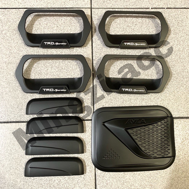 VARIASI AGYA AYLA 2012 2015 2018 2020 2021 HANDLE MANGKOK TUTUP BENSIN COVER HITAM BLACKDOP TRD