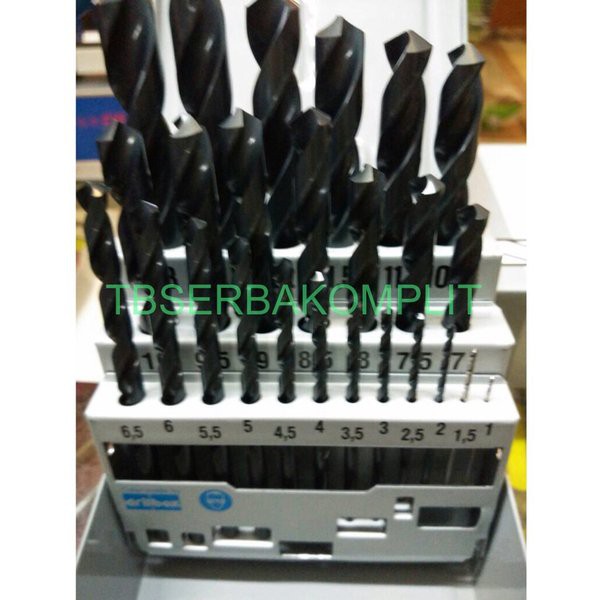 Matabor Nachi Set 25pcs 1-13mm Mata bor Nachi Set Asli bor aluminium bor besi bor plastik bor kayu