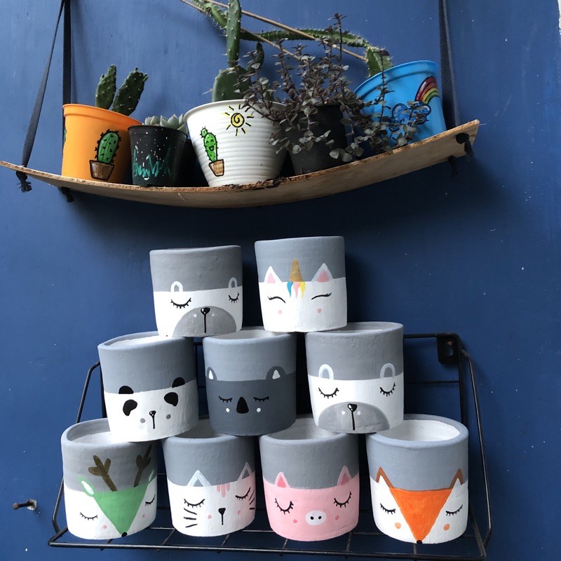 

Pot lukis animal