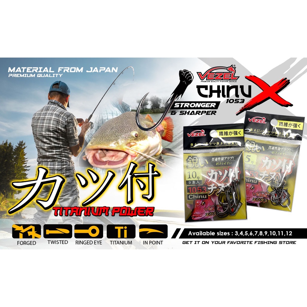 MATA PANCING / HOOK VEZEL TITANIUM CHINU 1053