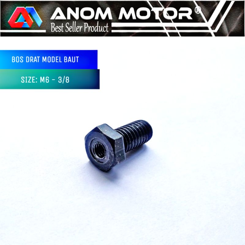 Bos drat baut 10 (m6 - 3/8) model baut