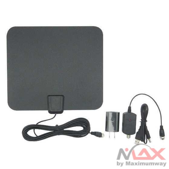 ANTENA TV DIGITAL INDOOR HDTV ANTEN SINYAL TELEVISI VFH DAN UHF DVB-T ISDB-T ATSC DAB ANTENNA TEMPEL [ORIGINAL 100%] Antena plus boster TV DIGITAL Indoor DVB-T2 TVBOX box Penguat Sinyal DVB T2 4K