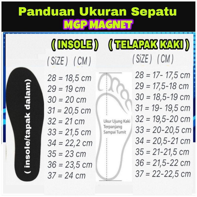 PRO ATT Sepatu Sekolah Anak Kecil Tanggung Laki Perempuan Hitam Magnet Perekat Tanpa Tali  Mgp Mga 28 sd 37 Gratis Kaos Kaki