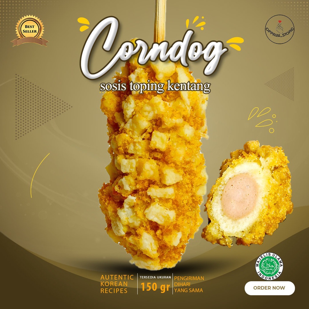 

Corndog Sosis Kentang Dan Mozarella Kentang